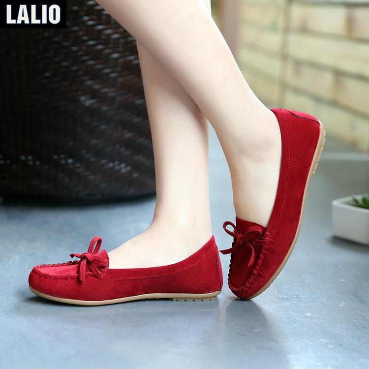 Giày búp bê buộc dây lalio la045