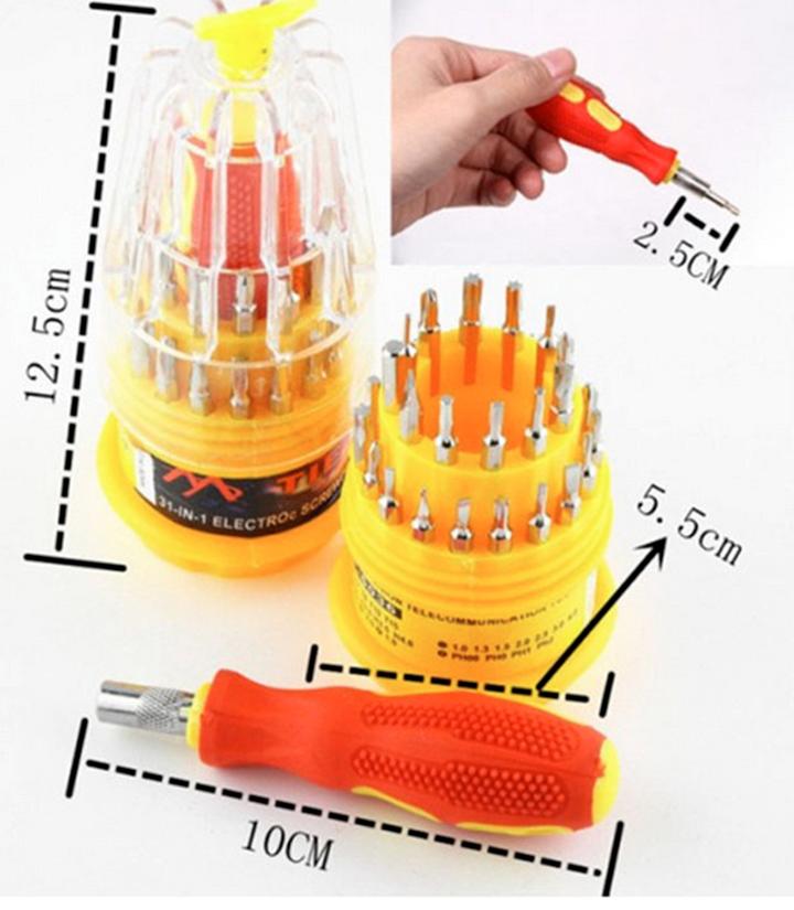 [HCM]Bộ dụng cụ mở ốc vít sửa chữa đa năng 31 IN 1  chi tiết