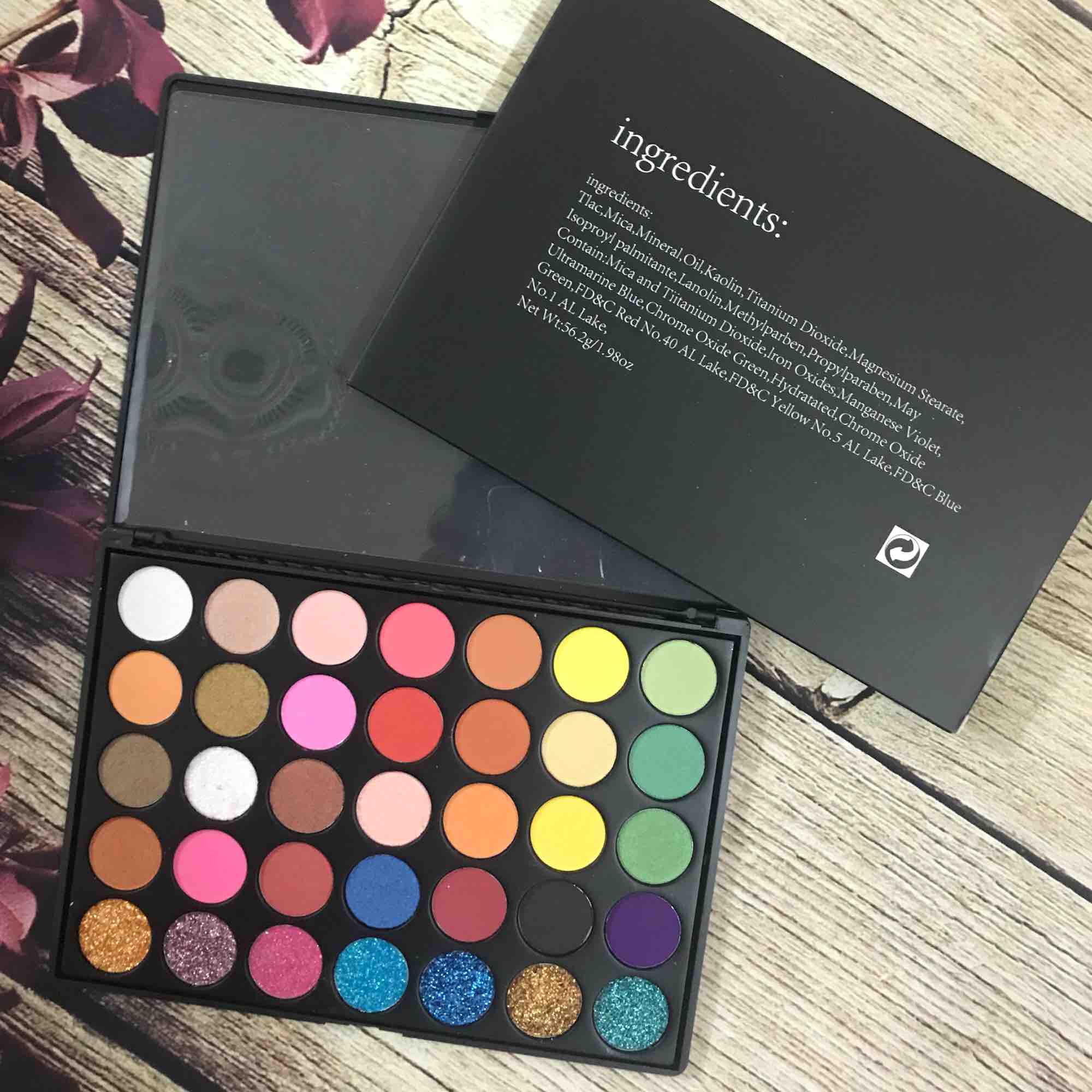 Ảnh thật- bảng màu mắt beauty 35 ô nhũ