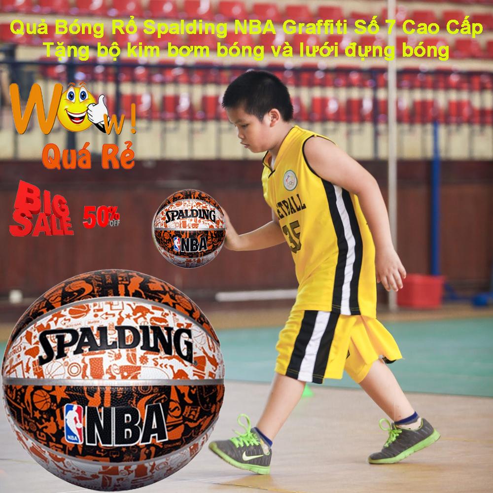 Banh Ro CHỌN NGAY Quả Bóng Rổ Spalding NBA SPD-045 Cao Cấp Size 7 ( Tặng Bộ Kim Bơm Bóng Và Lưới Đựng Bóng ) Giảm Giá Sốc  50% Ngay Hôm Nay - Bh Uy Tín 1 Đổi 1