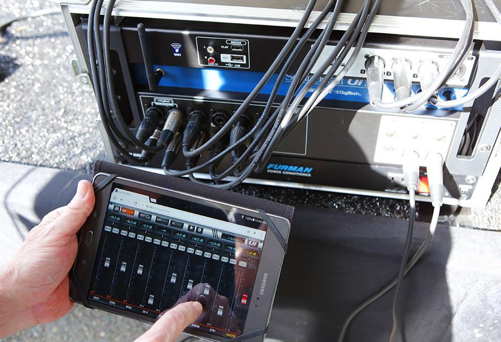 Bộ trộn kỹ thuật số soundcraft ui16 hàng chín h-hãng-chuyên âm thanh sân khấu