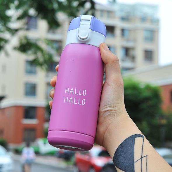 Bình giữ nhiệt hallo 350ml tím