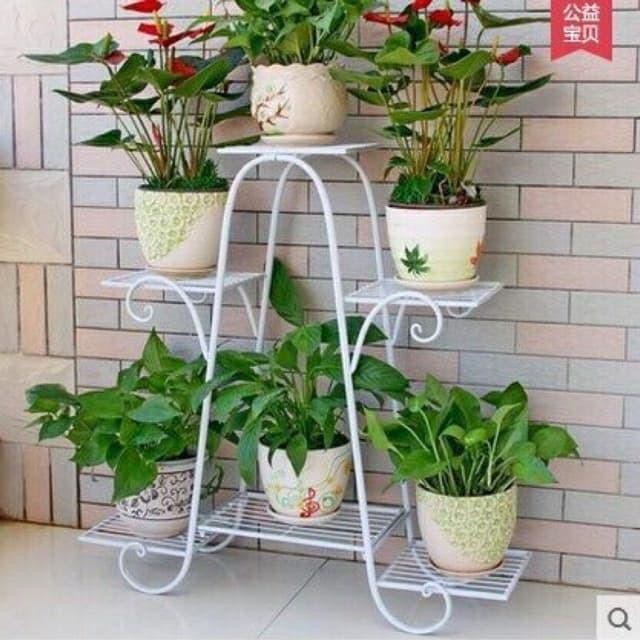 Kệ sắt để cây cảnh, chậu hoa 6 tầng