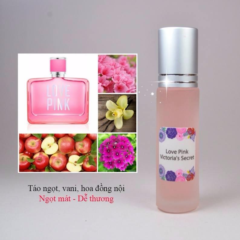 Tinh dầu nước hoa pháp love pink by victoria’s secret - vs05w