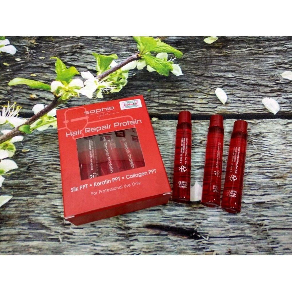 [HCM]COMBO 3 ỐNG PROTEIN PHỤC HỒI CHO MÁI TÓC HƯ TỔN SOPHIA 13ML x 3