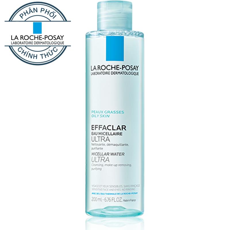 LA ROCHE POSAY - NƯỚC TẨY TRANG VÀ LÀM SẠCH SÂU CHO DA DẦU, NHẠY CẢM 200ML - MICELLAR WATER AULTRA OILY SKIN 200ML