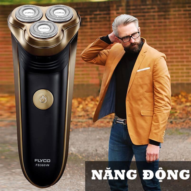 Máy cạo râu cao cấp Flyco FS360 - Kiểu dáng sang trọng, Năng động và Mạnh mẽ