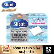 Bông trang điểm Bông tẩy trang Silcot 82 miếng hộp