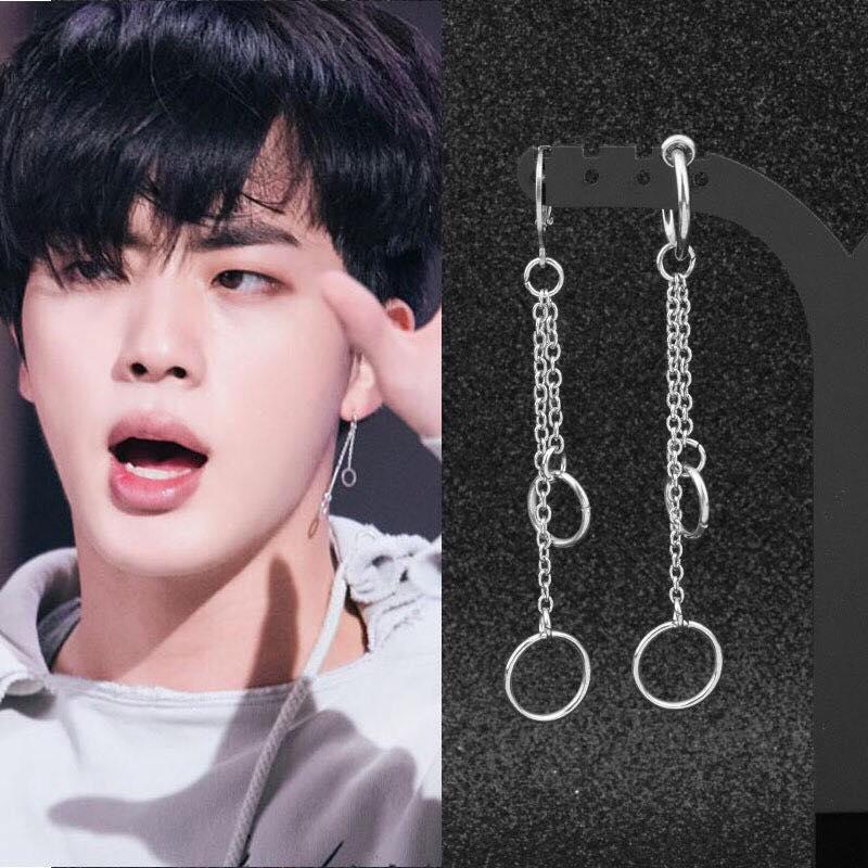 Khuyên tai V Teahuynh Khuyên tai BTS dáng mới theo chiếc