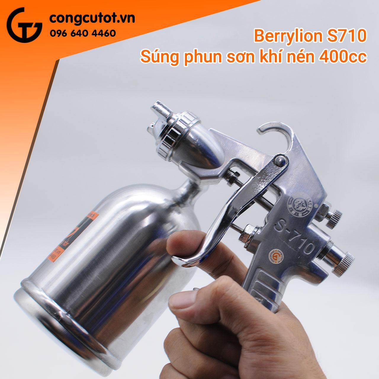 Dụng cụ phun sơn khí nén 400cc Berrylion S710
