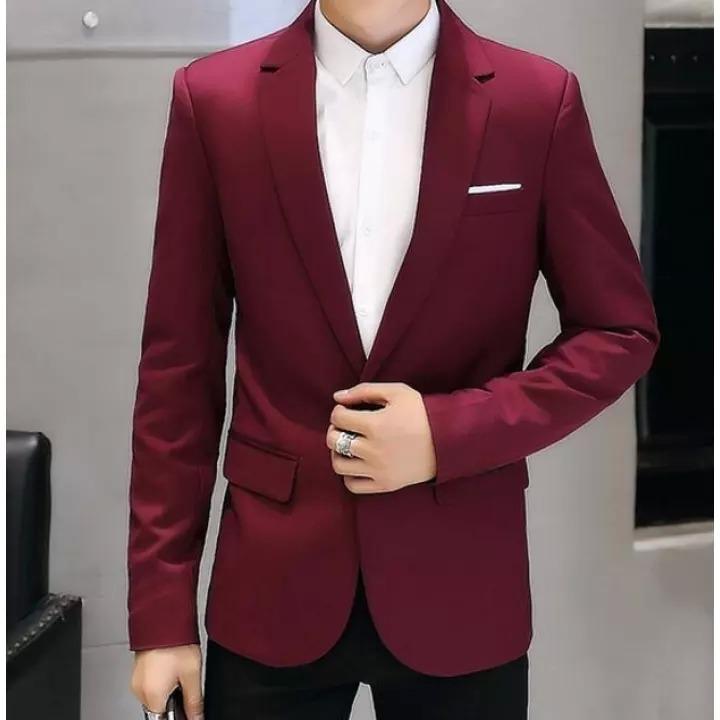 [HCM]Áo vest nam kaki thời trang ( đỏ đô )