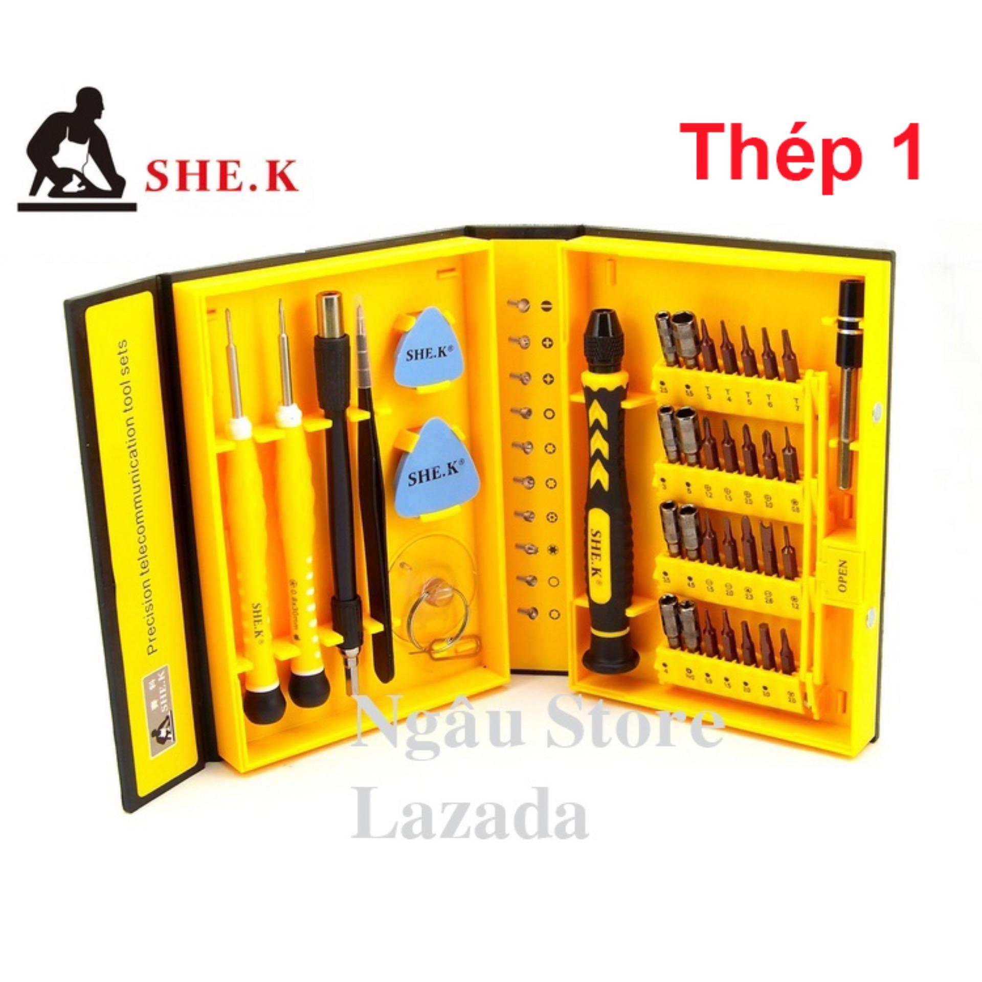 Bộ đồ nghề dụng cụ sửa tháo lắp điện thoại laptop chuyên dụng SHE.K (Thép 1)