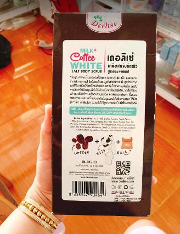 Muối tắm trắng,tẩy tế bào chết sáng da cà phê thái lan