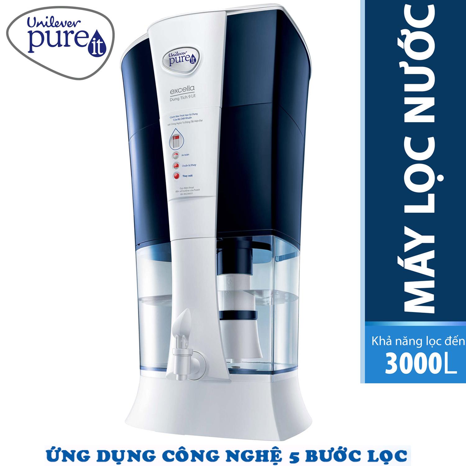 Máy lọc nước Pureit từ Unilever Excella 9L - Hàng nhập khẩu