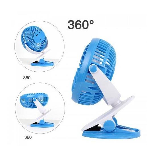 Quạt kẹp bàn ml-f168 - xoay 360 độ
