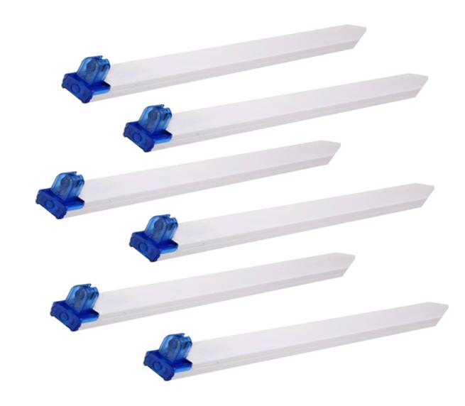 Bộ 6 Máng đèn led Tuýp đơn 1.2m ( cao cấp )