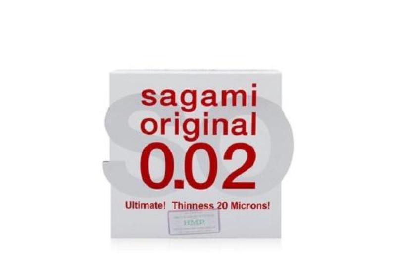 Bao Cao Su Sagami Original 0.02 - Hộp 2 Gói cao cấp