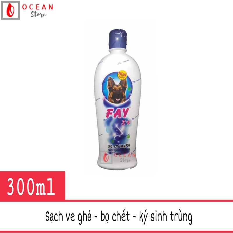 Sữa tắm diệt ve ghẻ, bọ chét, dưỡng lông thơm lâu cho chó mèo - Fay 5 sao 300ml