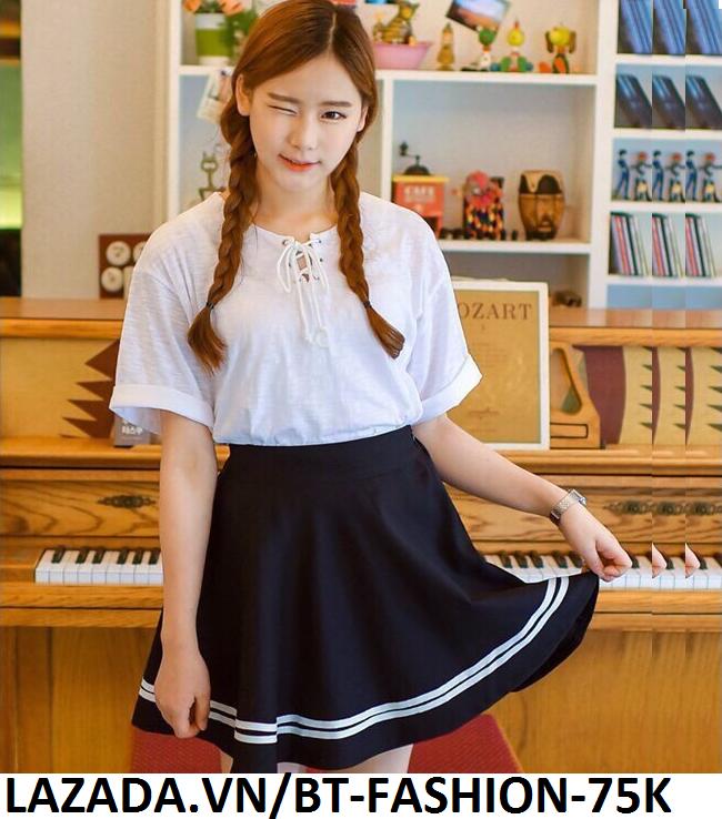 Chân Váy Xòe Lưng Thun Duyên Dáng Thời Trang Hàn Quốc - BT Fashion (VA02)