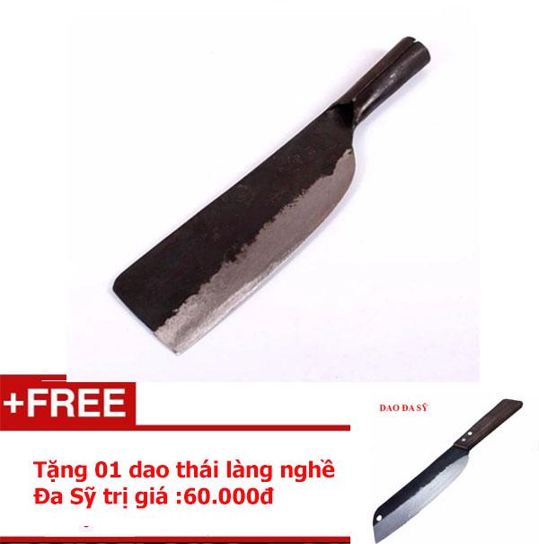 Dao phay chặt nhà bếp làng nghề rèn làm từ nhíp xe ô tô 100%