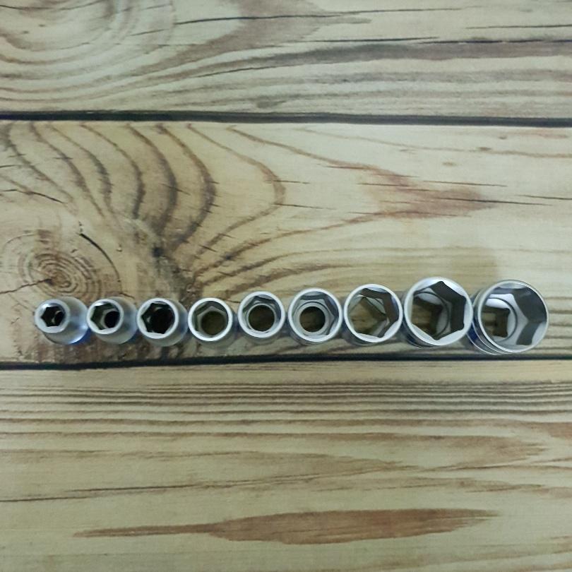 Bộ 9 đầu tuýt vặn ốc 8,10,12,13,14,17,19,22,24mm