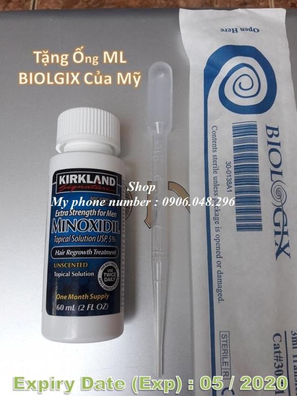 Thuốc mọc Tóc Râu Minoxidil Kirkland USA Chính Hãng từ Hoa Kỳ - 1 Chai cao cấp