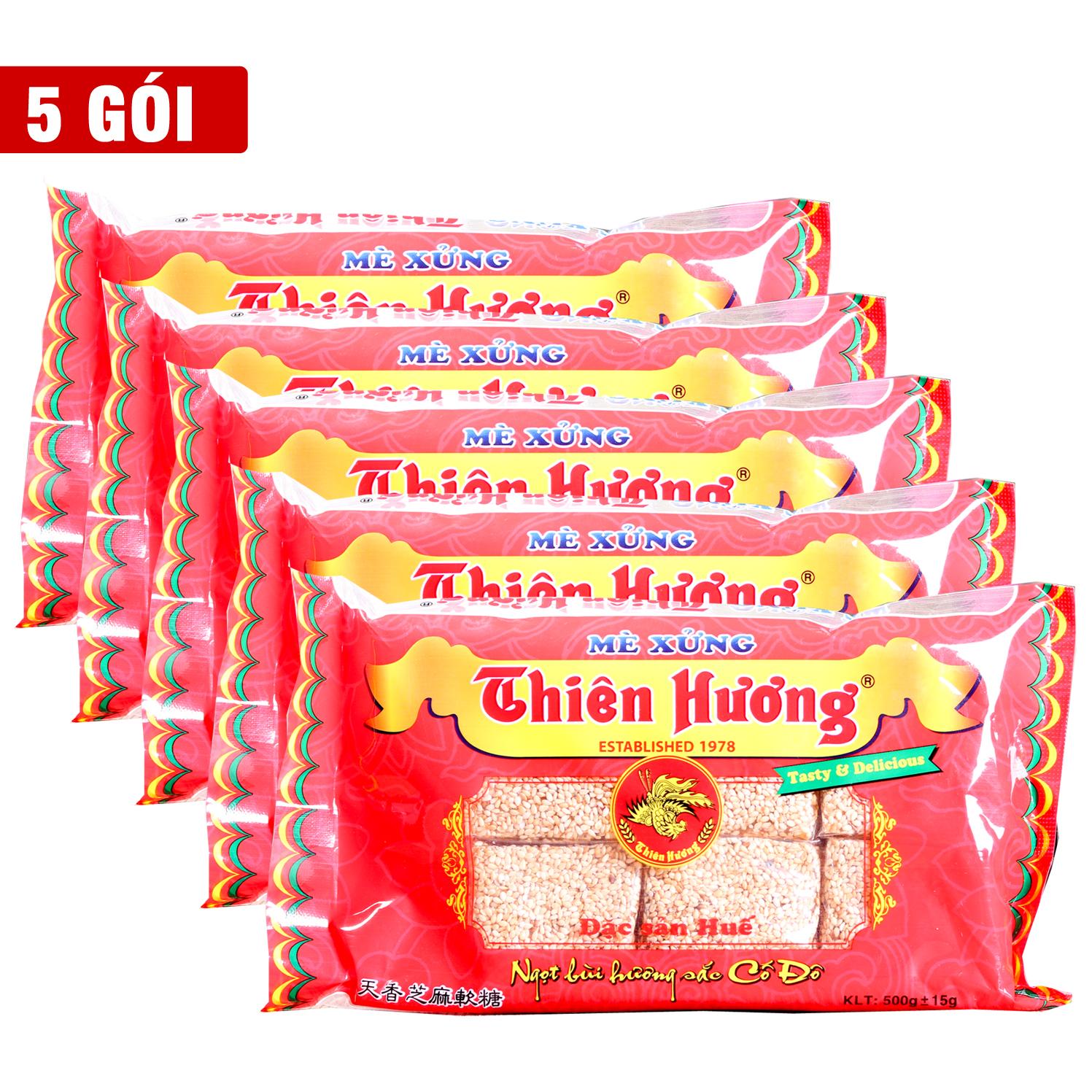 Combo 5 gói Mè xửng Thiên Hương Huế túi
