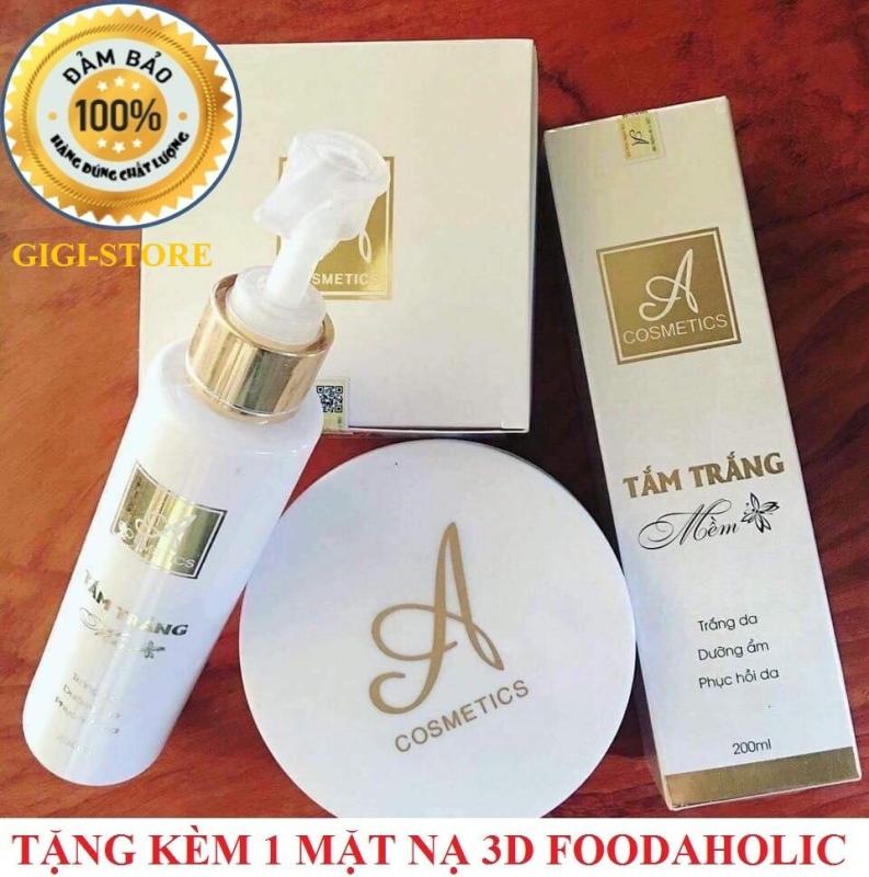 Combo tắm trắng và kem body mềm A Cosmetics nhập khẩu