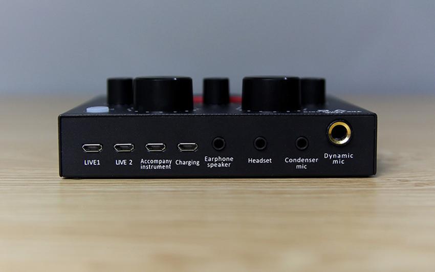 Bộ Sound Card Thu âm V8 bluetooth có AutoTune Chất Lượng Cao điều chỉnh âm