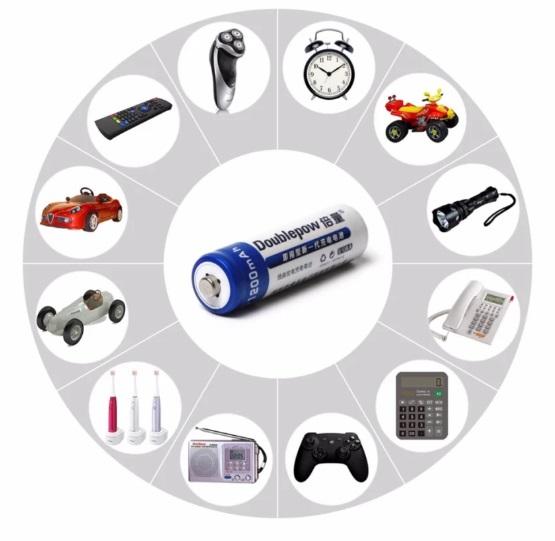 Bộ 2 pin sạc double pow aa 12v 1200mah