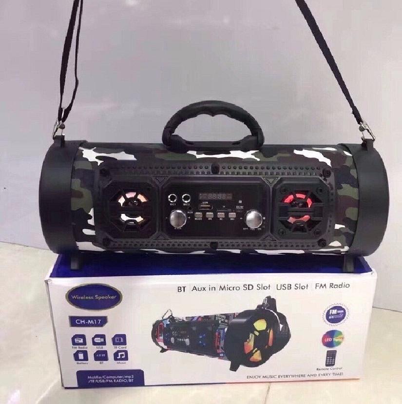 Loa Bluetooth du lịch MEGA 17 tích hợp hát Karaoke tặng kèm Micro hát có dây