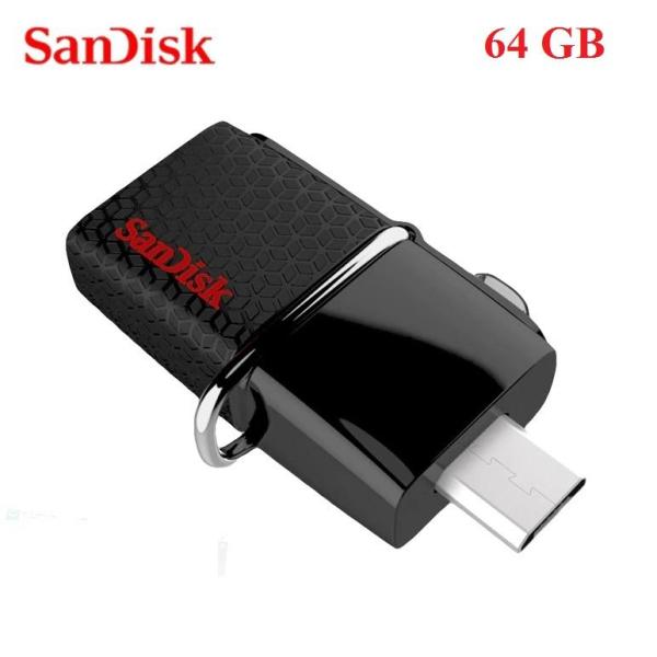 [HCM]USB 3.0 OTG SanDisk Ultra Dual 64GB 150MB/s (Đen) - Phụ Kiện 1986