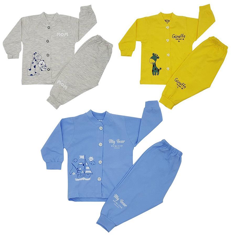 Combo 3 bộ quần áo sơ sinh cotton 100% cao cấp baby leo cho bé x26