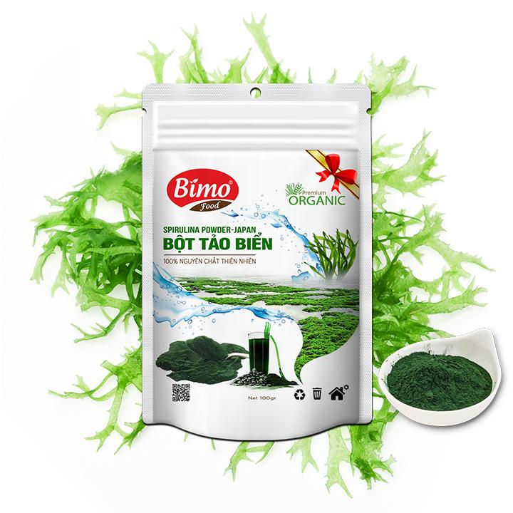 Bột Tảo Xoắn Spirulina Ngăn Ngừa Thâm Nám Sạm Da 500g - BimoFood