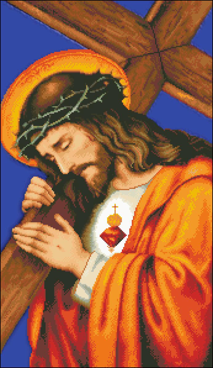 [HCM]Tranh Thêu Chữ Thập Jesus 5