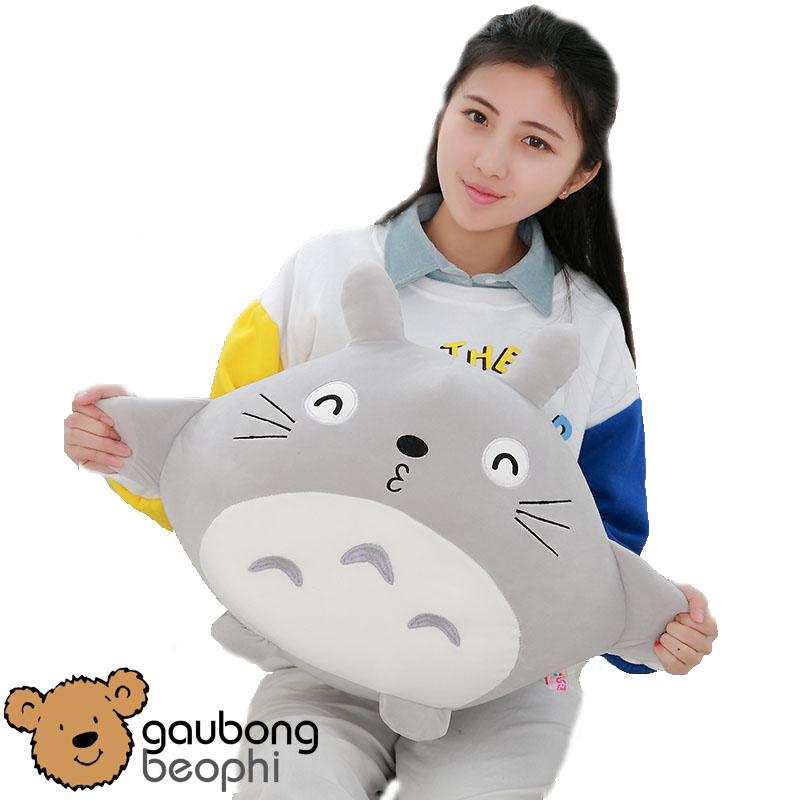 Totoro bông vải mềm mịn màu xám, xanh, Size 40Cm, Shop Gấu Bông Béo Phì, là đồ chơi bằng bông an toàn cho bé , món quà đáng yêu cho bạn gái