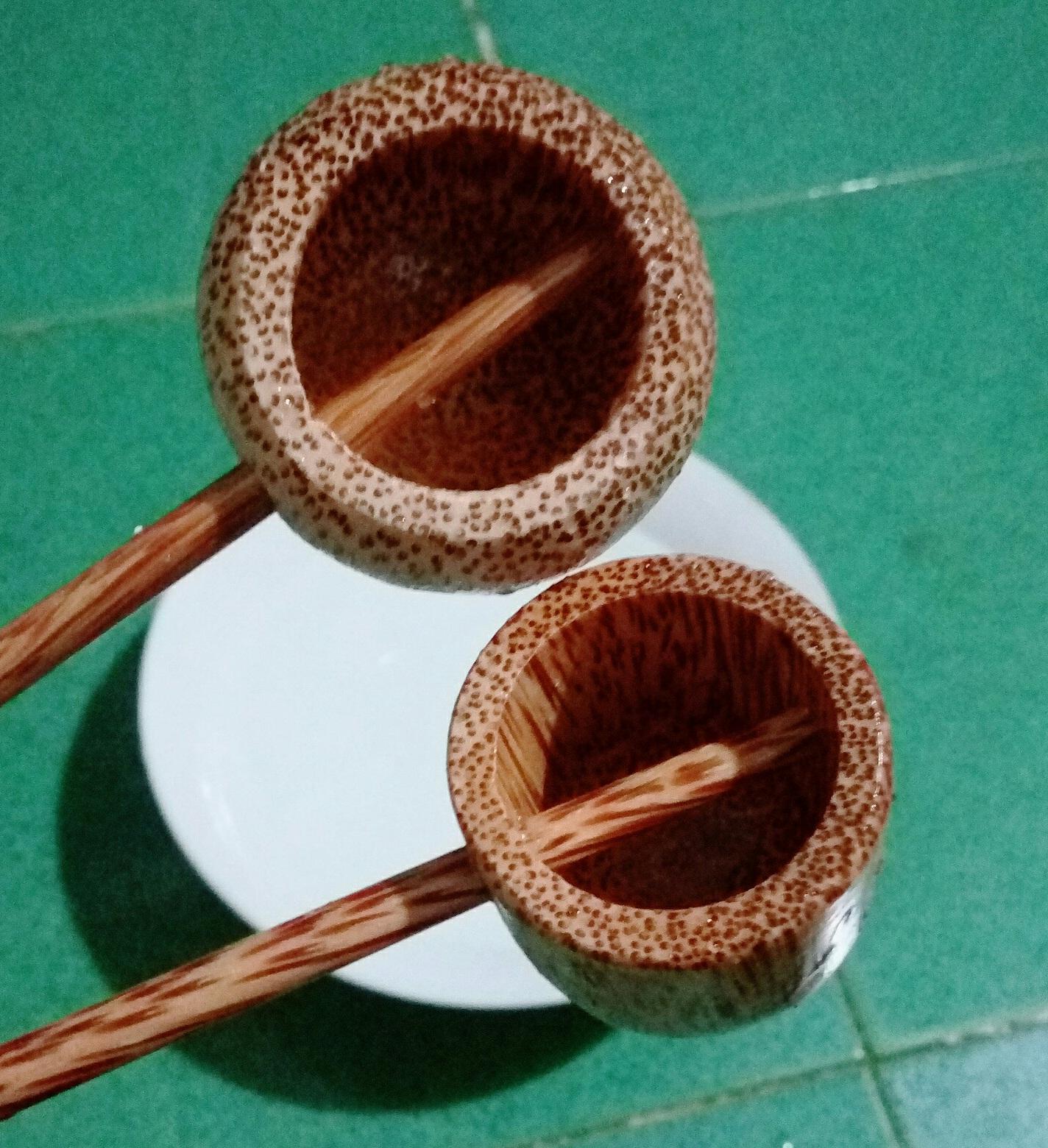 Bộ 2 Gáo Dừa Múc Diệu 1 Vuông và 1 Tròn Cực Đẹp, Lịch Sự, Sang Trọng - Giá Siêu Rẻ