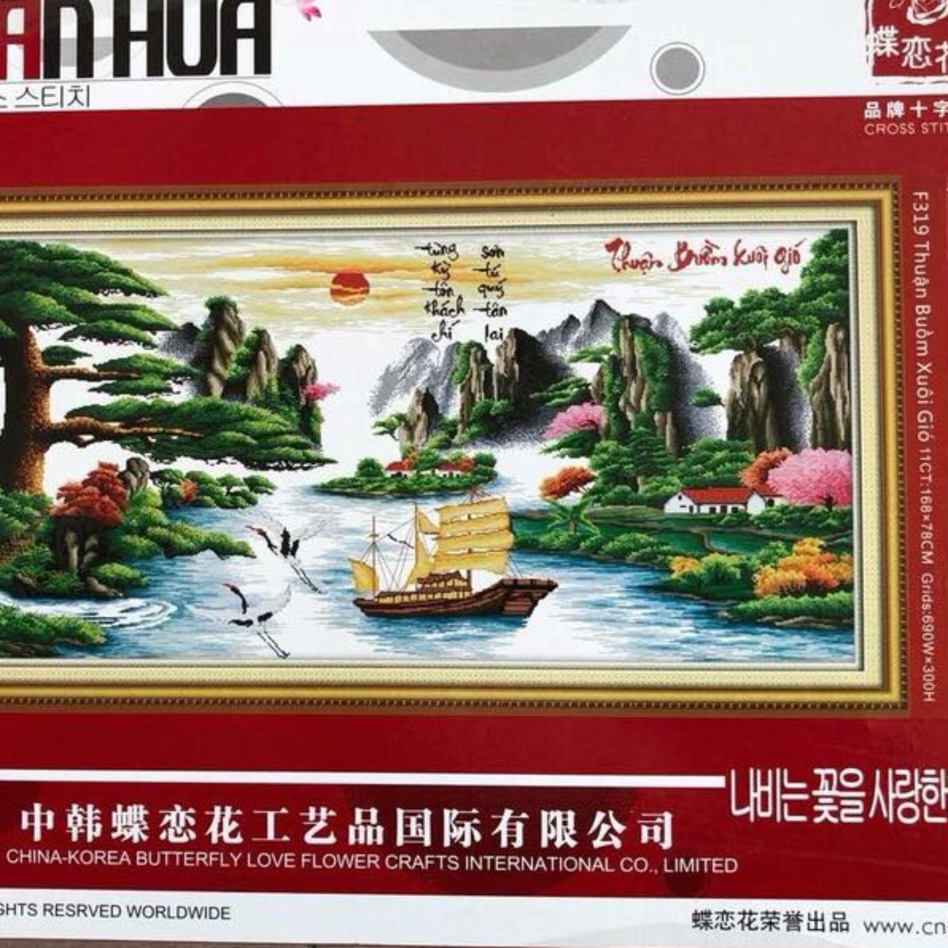 Tranh thêu chữ thập thuận buồm xuôi gió YN6046-Ngọc Thịnh