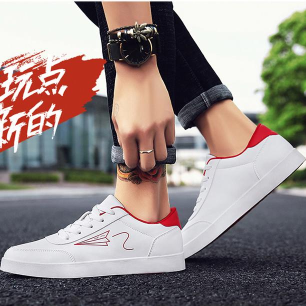 Giày thể thao nam cao cấp - Giày sneaker gót đỏ