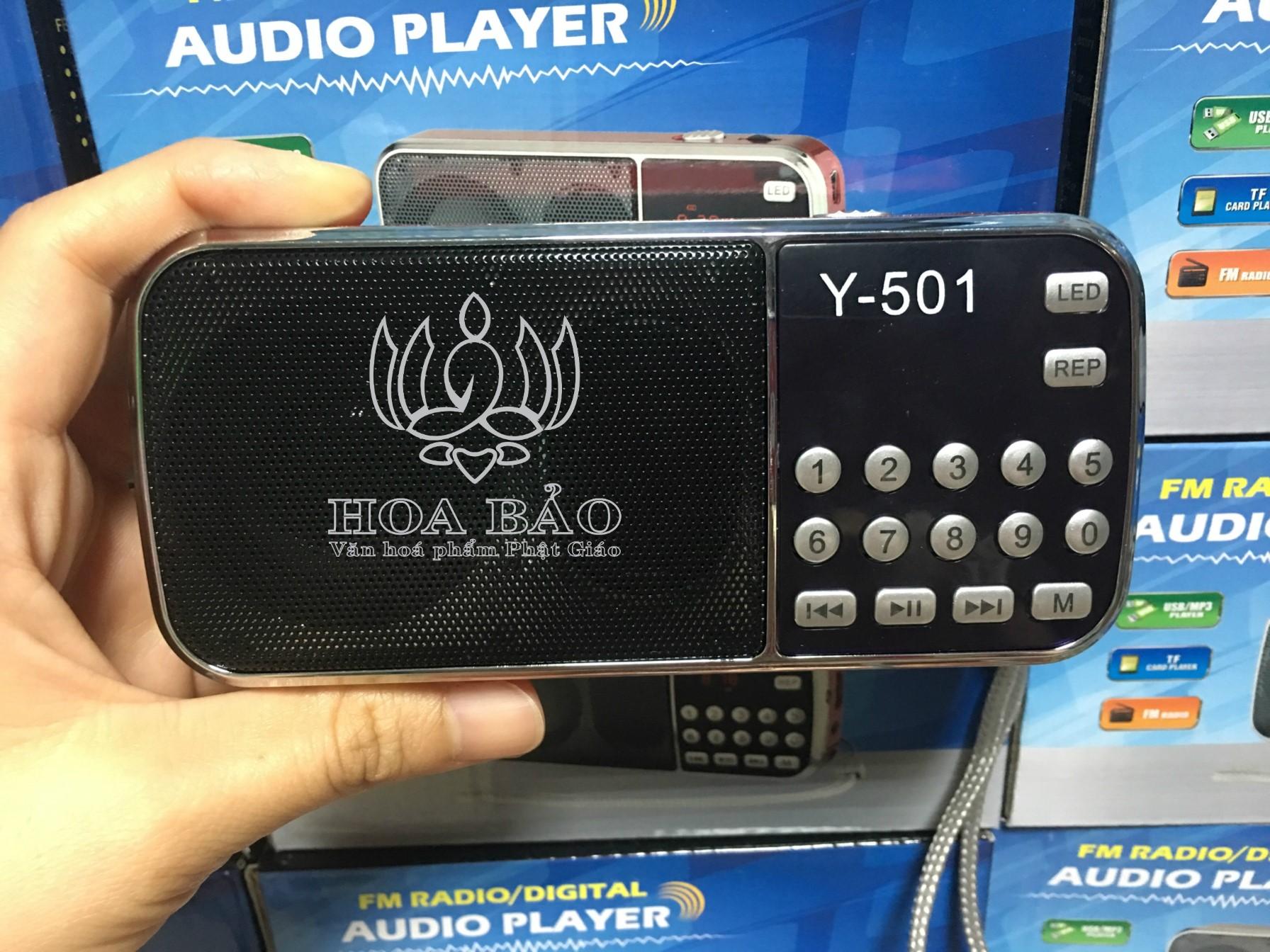 MÁY NGHE PHÁP, MÁY GIẢNG KINH, MÁY NIỆM PHẬT, MÁY NGHE NHẠC Y501 - CÓ ĐÈN LED