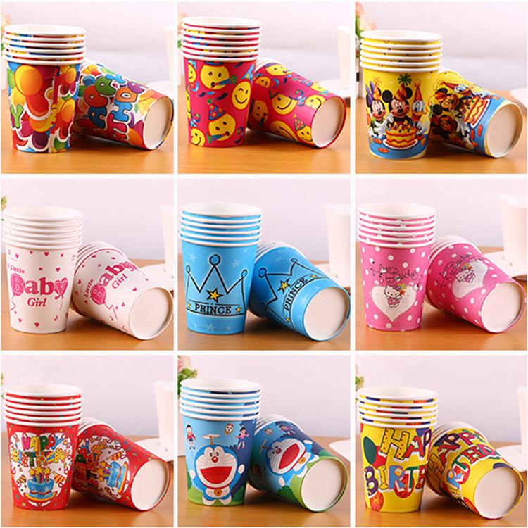 Set 5 cốc giấy hoạt hình + tặng thẻ tích điểm nhận quà sti1552