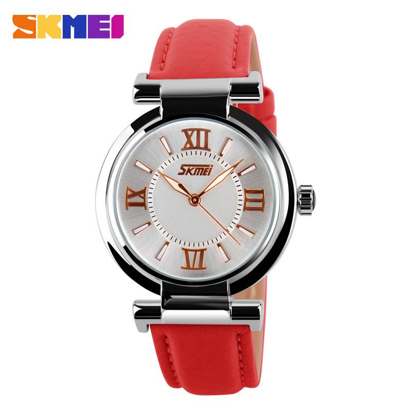 Đồng hồ thời trang nữ dây da cao cấp Skmei 9075 có chống nước