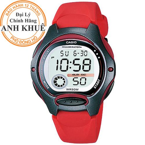 Đồng hồ nữ dây nhựa Casio Anh Khuê LW-200-4AVDF
