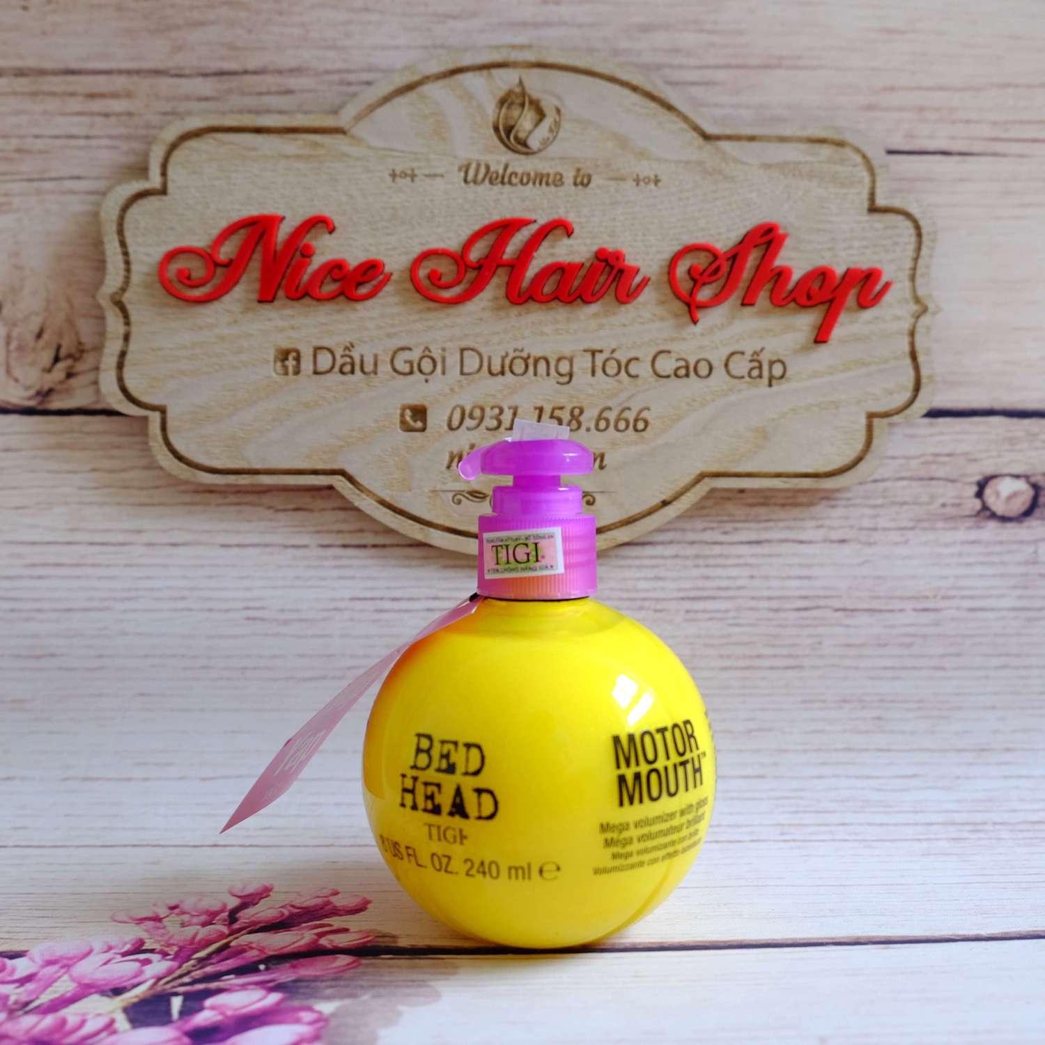 KEM SẤY TẠO PHỒNG TÓC TIGI BED HEAD MOTOR MOUTH