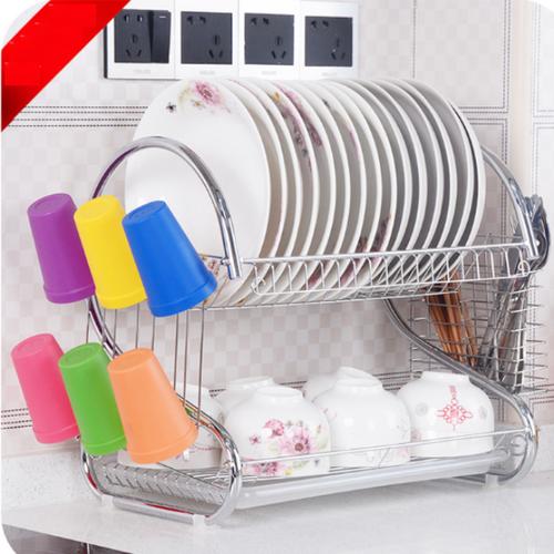 Kệ úp bát inox 2 tầng sẵn hàng
