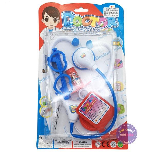 Vỉ đồ chơi bác sĩ 6 món dụng cụ y tế bằng nhựa