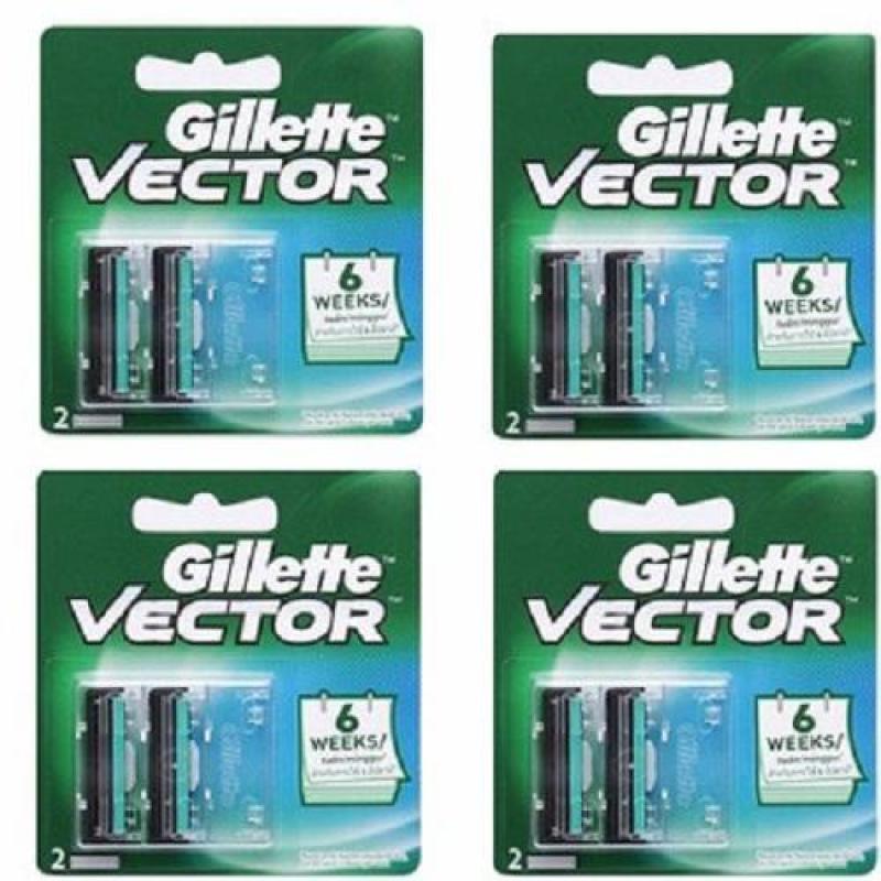 Combo 4 hộp lưỡi dao cạo râu Gillette Vector kép
