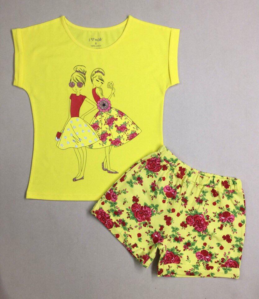 Bộ cotton cho bé gái size từ 8 đến 14 tuổi