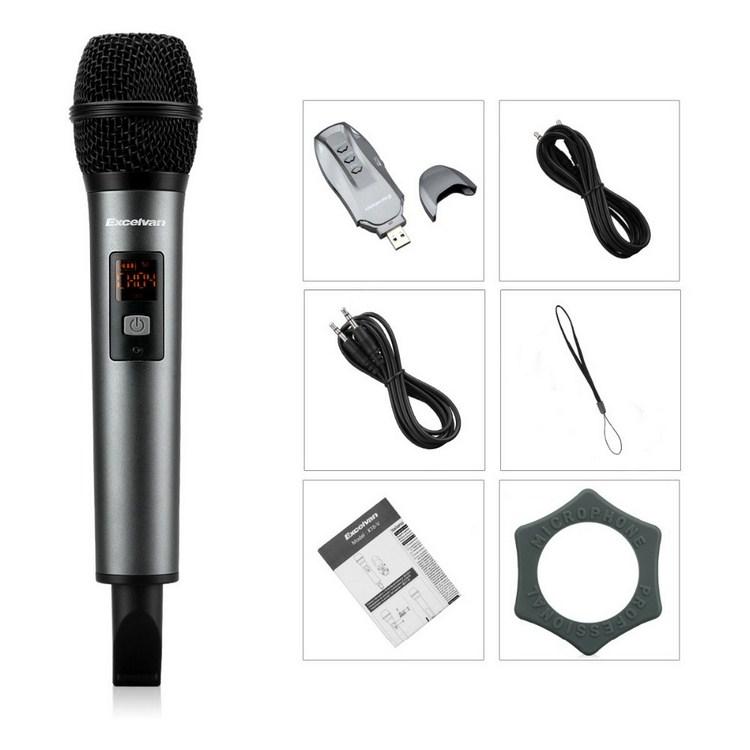 Excelvan K18V Micro Bluetooth Hát Karaoke Không Dây Kết Nối Loa Di Động, Loa Oto