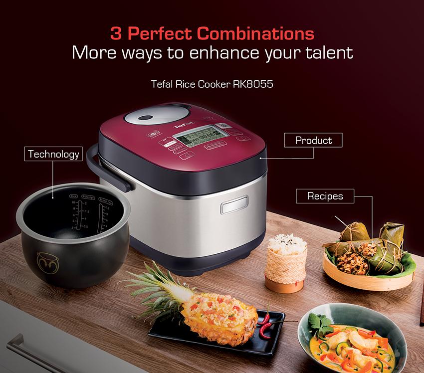 Nồi cơm điện từ ih niêu 1.8l tefal rk805565